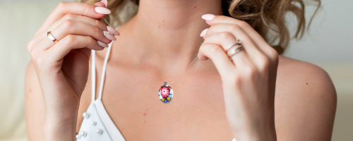 bijou été émail sur cuivre